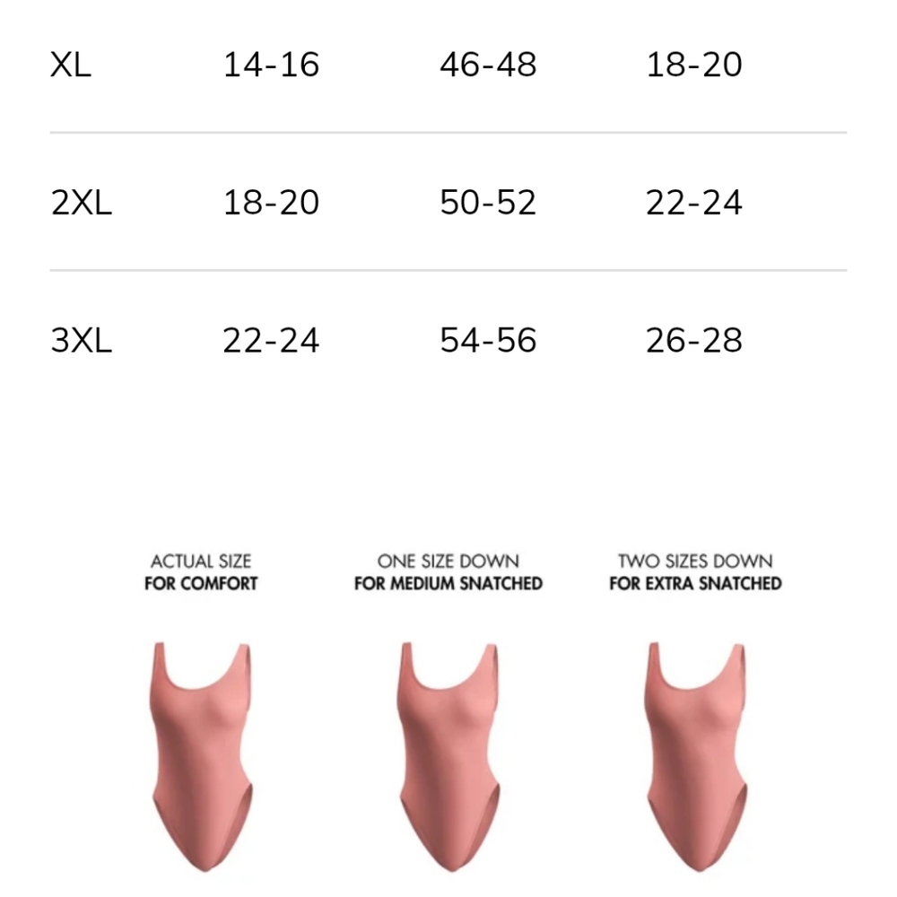 🏷️ Heyshape Snatched Shapewear Brief Bodysuit In Nude XXL - Picture 3 of 3